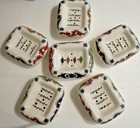HAND PAINTED CERAMIC  MULTI COLOUR  GLAZED SOAP DISH * SAFI POTTERY