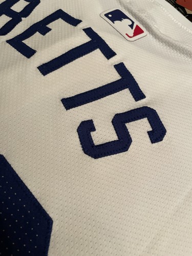 Mookie Betts #50 Los Angeles Dodgers LA Nike Authentic On-Field Home Jersey 40/M - Picture 12 of 23