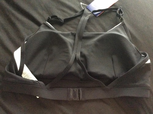 ASICS Women's Power Bra Brilliant White/Performance Black, X Small New - Picture 2 of 5