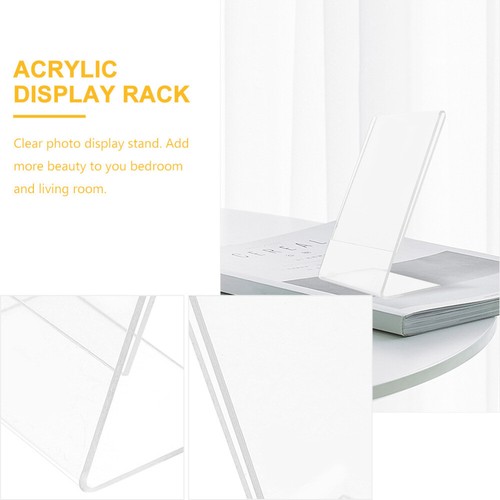 3PCS Transparent Acrylic Photo Frames Price Tag Advertising Display Racks - Bild 6 von 12