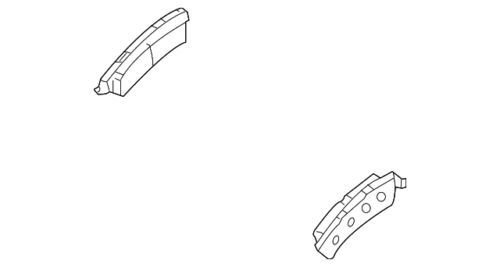 Genuine GM 2007-2013 Chevrolet GMC Hummer Rear Disc Brake Pad Set Clips 19210707 - Bild 1 von 2