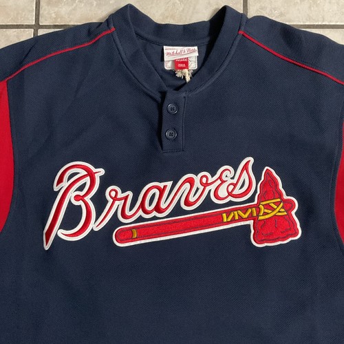 Chipper Jones Atlanta Braves Mitchell & Ness 2003 Batting Practice Jersey XXL/52 - Picture 2 of 8