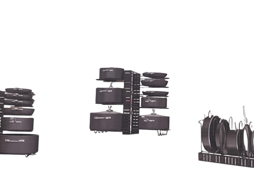 Pot and Pan Organizer for Cabinet, Adjustable 8 Non-Slip Tier Pot Organizer Rack - Picture 2 of 6