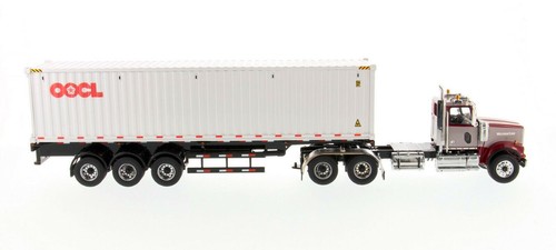 DM 1:50 71064 Western Star 4900 SF Day Cab 40ft Container OOCL Diecast Truck - Picture 6 of 7