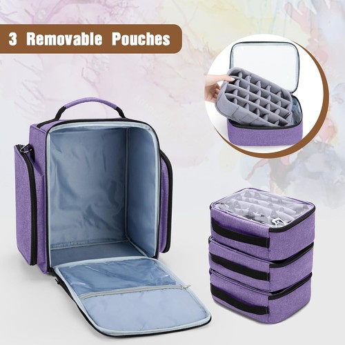 Durable Artist Tool Bag - Holds 72 Paint Bottles & Convenient Accessories - Picture 5 of 9