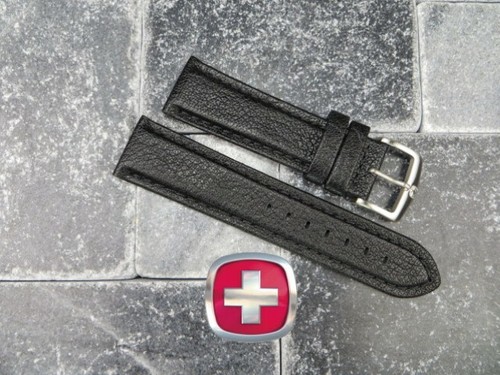 18mm VICTORINOX SWISS ARMY CAVALRY Buffalo Leather Strap Watch BAND Brown Black - Picture 5 of 10