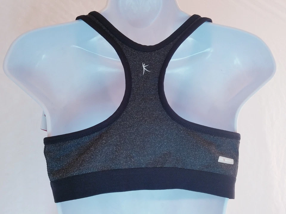 Nuevo sujetador deportivo DANSKIN NOW para mujer S pequeño 4-6 DriMore espalda deportiva gris Foto 3 de 4