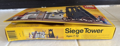 Lego LEGOLAND Siege Tower #6061 Vintage 1984 Complete Set in Box - Afbeelding 3 van 20