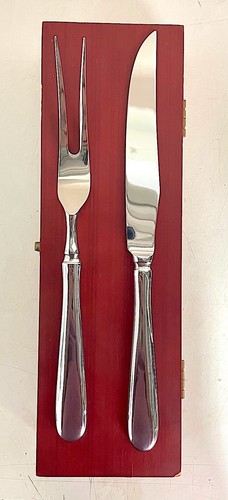 Hampton Home , Stainless Steel , Carving Set , Knife and Fork w/ Box