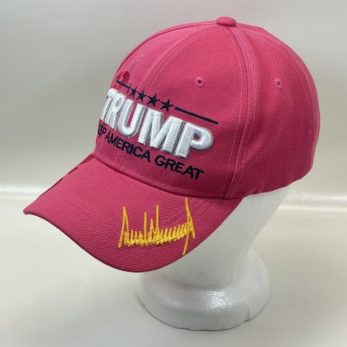 Trump Mütze Keep America Great Pink bestickt verstellbar Cap USA MAGA - Bild 9 von 11