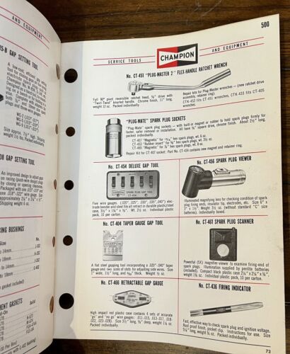 Champion Zündkerzenkatalog 1974 Großhändler/Händlermeisterkatalog 7S1974 Vintage - Bild 4 von 4