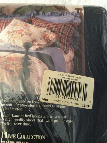 NIP Ralph Lauren DYLAN'S GROVE Full/Double Flat & Deep Pocket Fitted  Sheet Set - Imagen 13 de 17