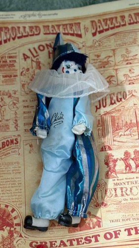 Vintage Zirkustrio - Porzellan Clown Puppen Set - Harlekin Gothic Ästhetik - R - Bild 14 von 16