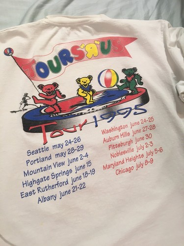 Vintage Grateful Dead 1995 30th Anniversary Trip Tours R Us Graphic Shirt Rare L - Picture 10 of 12