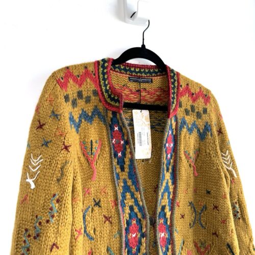 Peruvian Connection Laramie Knit Jacket Size XS Baby Alpaca Blend Cardigan NWT - Picture 2 of 12