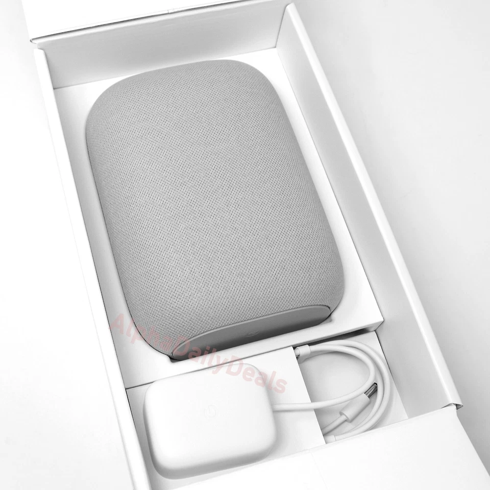 NEW Google Nest Audio Smart Stereo Speaker Voice Assistant Chalk Gray - Image 2 of 4