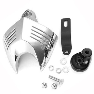 Chrome-V-Shield-Horn-Cover-For-Harley-Davidson-Low-Rider-2005-2009-06-07-08