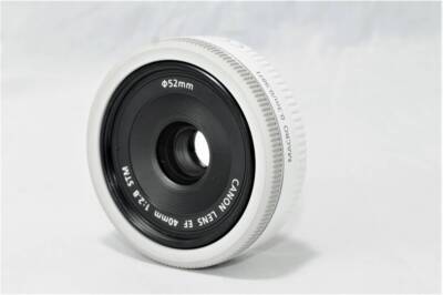 CANON LENS EF 40mm 1:2.8 STM 白 Canon EF 40mm f/2.8 STM Pancake Lens (White) : Amazon.ca