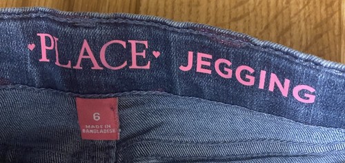 The Children’s Place Youth Girl Size 6 Purple Heart Jeans - Picture 3 of 5