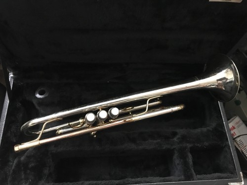 PLAYER BERKELEY Bb TRUMPET & ORIGINAL CASE SOUNDS GREAT FOR LEARNING STRAD COPY - Picture 8 of 12