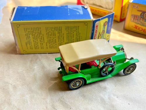 1968 MATCHBOX Yesteryear 9 MOKO LESNEY Y-9 1912 Green SIMPLEX D BOX - Picture 2 of 3