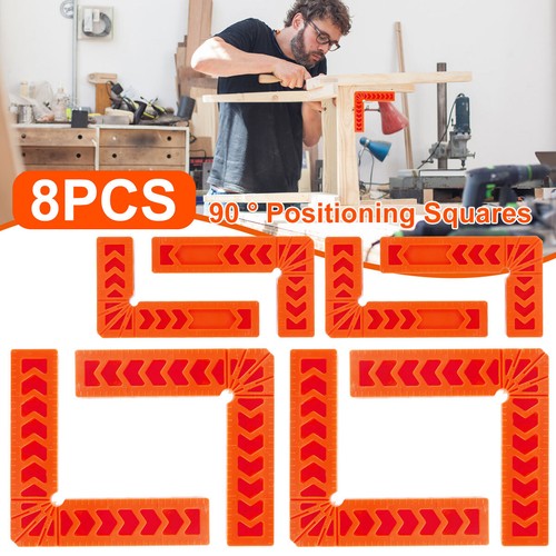 16Pcs Corner Clamping Square Right Angle Clamps Ruler 90 Degree Woodwork Tool⊕❅ - Picture 3 of 11