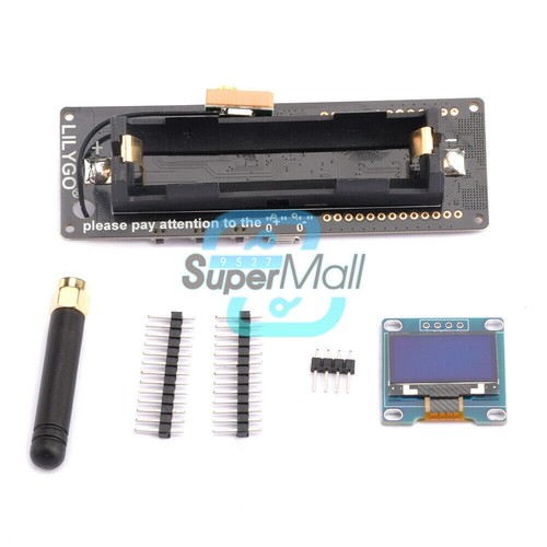 T-Beam ESP32 433/868/915/923Mhz WiFi Bluetooth ESP32 GPS NEO-6M con OLED - Foto 21 di 39