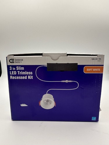 Commercial Electric 91581 3” White Interchangeable Trim LED Recessed Light Kit - Picture 3 of 5