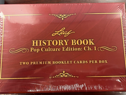 2024 Leaf History Book Pop Culture Edition Chapter One Factory Sealed Hobby Box