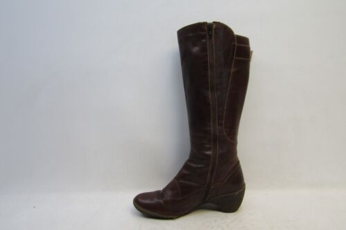 PIKOLINOS Mujeres Talla 39 EUR Marrón Cuero Cremallera Hebilla 15" Hasta la Rodilla Moda Botas - Imagen 2 de 11