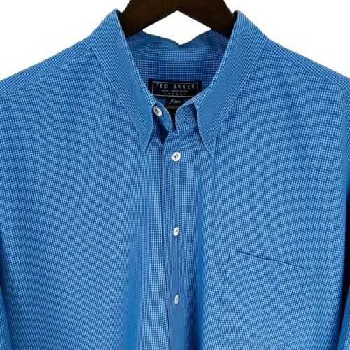 Camisas de vestir a cuadros Poliéster Ted Baker para hombres