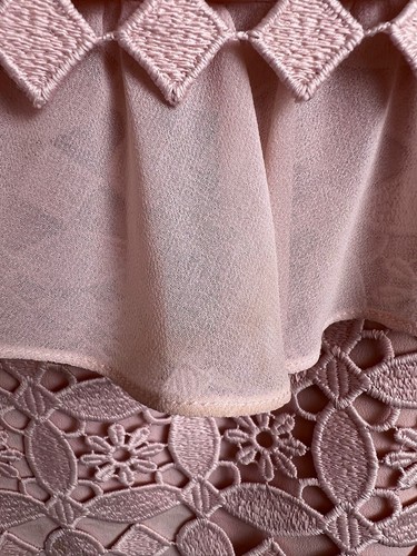 Conjunto Top y Falda Sandro Paris Claude Rosa Encaje Talla 2 Elegante Twee - Imagen 3 de 12