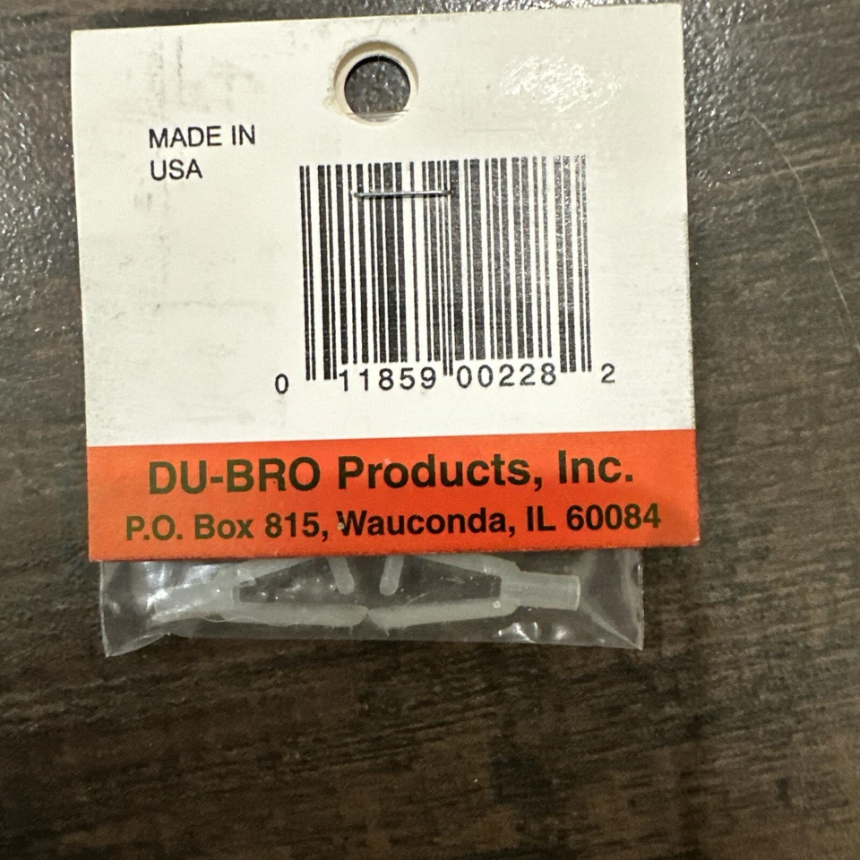 Dubro #228 Mini Kwik-Link Nylon Auto Roscado para 2-56 Varillas o Acopladores Foto 2 de 4