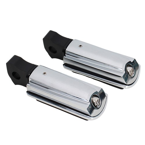 Chrome Aluminum Alloy + Rubber Rider Footpegs For Indian Scout/Bobber 2015-2024 - Imagen 13 de 13