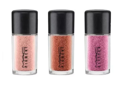 Nuevo MAC Bola de Nieve Pigmento Y Brillo Kit / ROSA Set Lim Ed Polvo BOLSA DE VACACIONES - Imagen 3 de 11