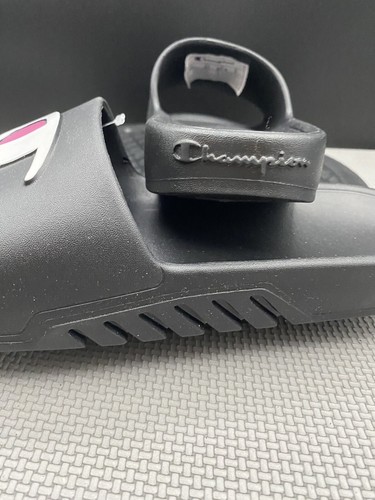Champion Slides Womens Size 11 Black Slip On Sandals - Picture 7 of 10