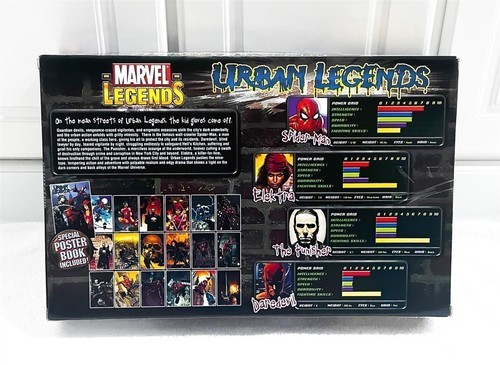 MARVEL LEGENDS URBAN LEGENDS BOX SET TOY BIZ PUNISHER SPIDERMAN DAREDEVIL MINT - Picture 7 of 12