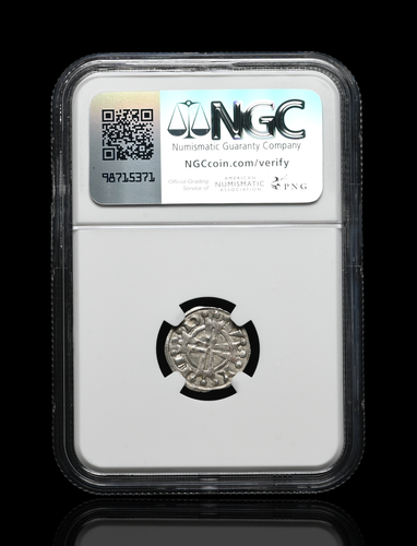 FRANCE, Provence. Raymond V, 1148-1194, Silver Denier, NGC MS62 - Picture 4 of 4