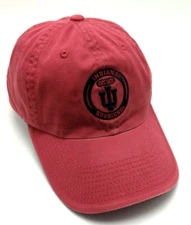 INDIANA UNIVERSITY hat red adjustable cap IU Hoosiers
