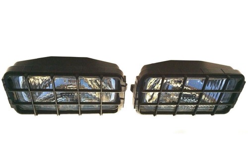 2x Faros de carretera halógenos H3 12V 24V 180x86x76 luz de carretera para camión con rejilla protectora - Imagen 6 de 12