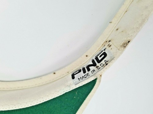 Unused Vintage Ping Golf Visor, Retro Sun Hat, White With a Green Underside - Picture 7 of 7