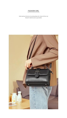 Damentaschen Echtleder Kuriertasche Rindsleder Einzelschulter Handtasche - Bild 24 von 28