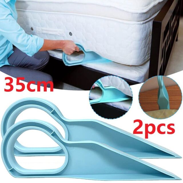 2x 35CM X-Large Ergonomic Mattress Lifter Wedge Elevator Bed Making Lifting Tool 2x 35CM X-Large Ergonomic Mattress Lifter Wedge Elevator Bed Making Lifting Tool