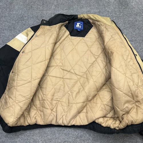 Vintage Starter Colorado Buffaloes Jacket Mens XL Black Gold Quilt Lined *Tear - Picture 12 of 19