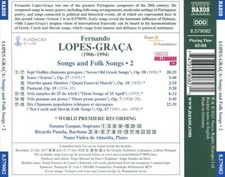 SONGS AND FOLK SONGS, VOL. 2 NEW CD