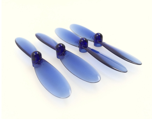 Heli-Max 1SQ Clear Blue w/ Red and Orange 55mm Propellers - Picture 2 of 4