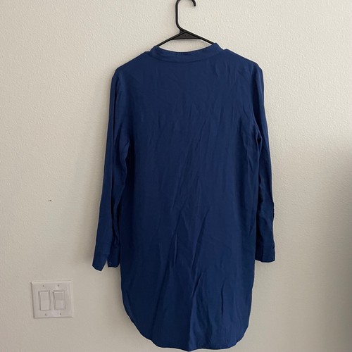 BB Dakota Women's V-Neck Tunic Top Blue SM - Picture 4 of 4