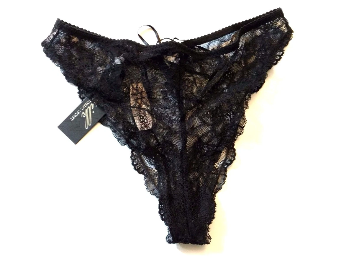 Floral Lace High-Waist Thong