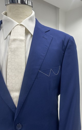 Traje Hombre Azul Fresco Lana Ligero Slim Drop 7 46 48 50 52 54 56 58 Verano - Imagen 3 de 13