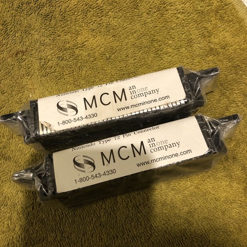 2 PCS NEW 72 PIN INSIDE CONNECTOR FOR NINTENDO NES MADE BY MCM - Picture 3 of 4